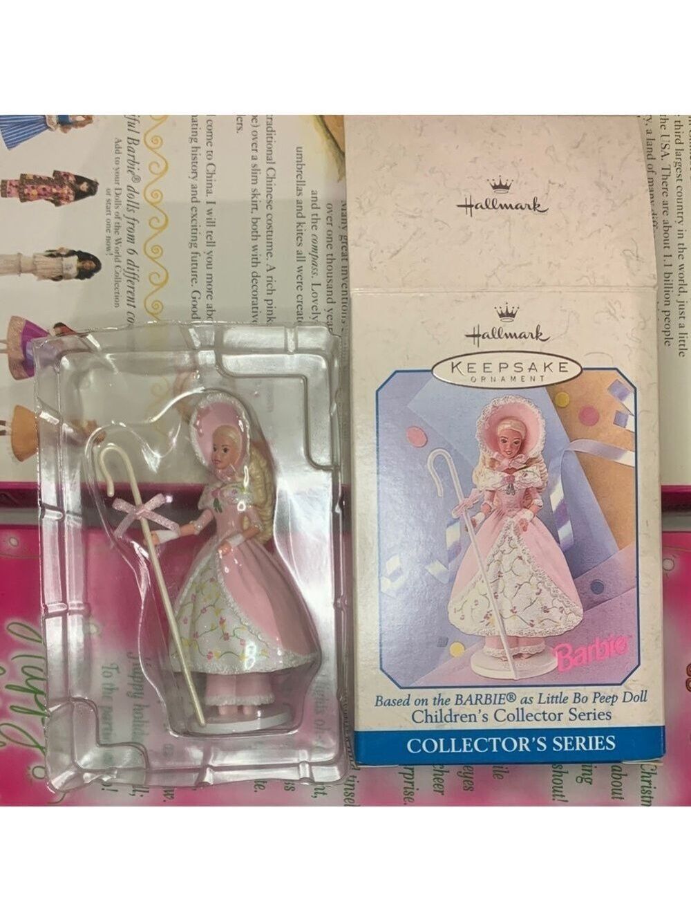 Vintage 1998 Hallmark Little Bo Peep Children’s Collector Series ornament NIB